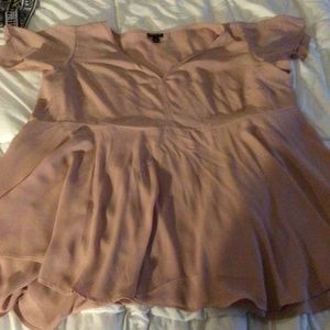 Pink babydoll top